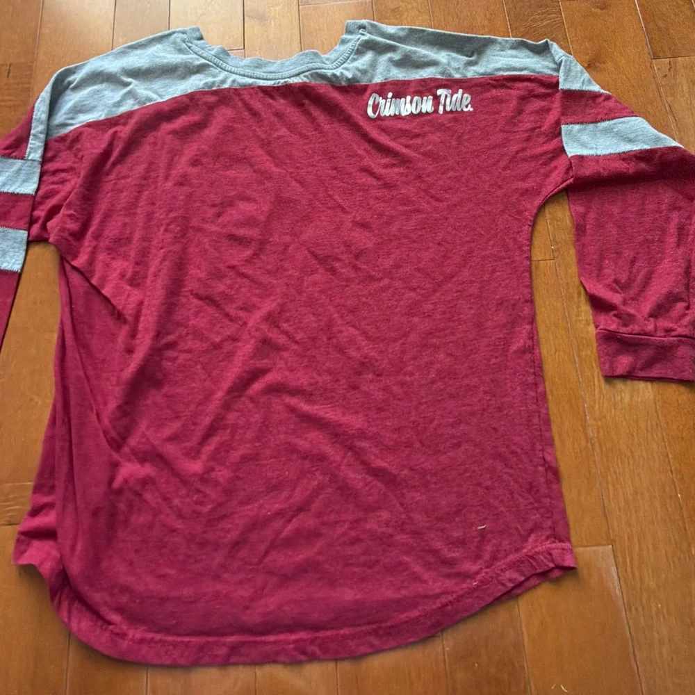 Alabama Roll Tide Crimson Gray Long Sleeve Tee XXL - Picture 4 of 4